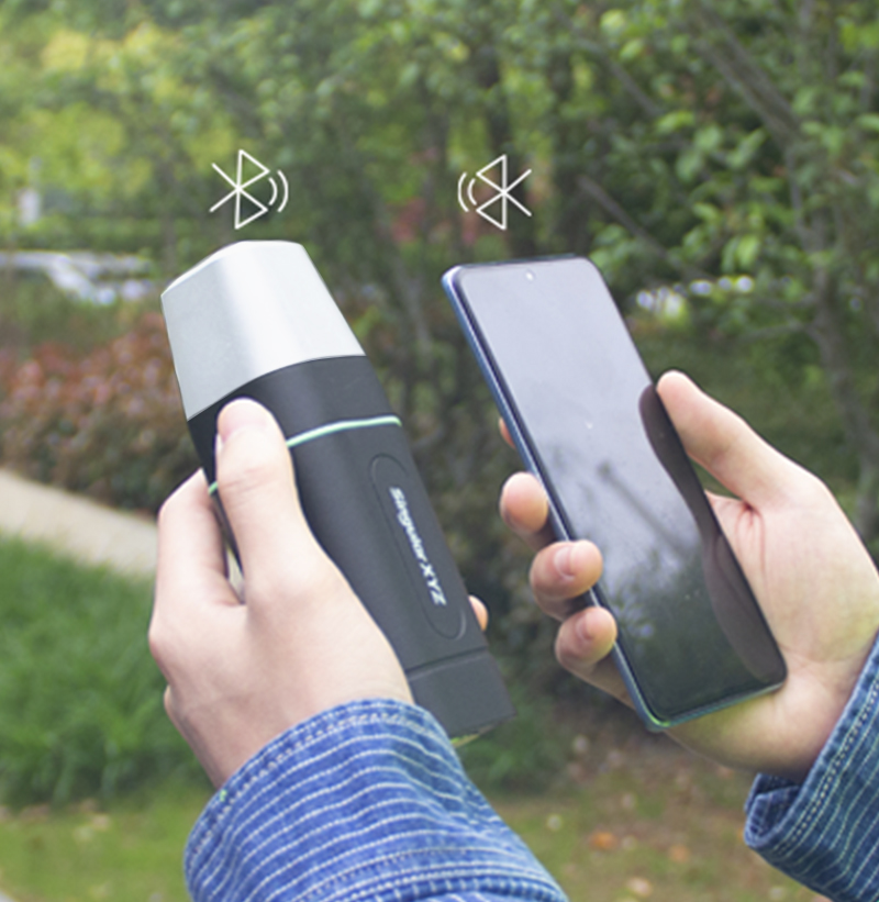 Receptor GNSS empleado en levantamientos topográficos